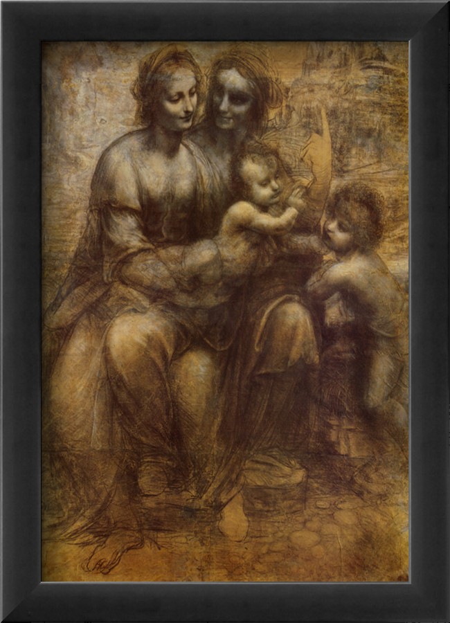 The Virgin And Child With St. Anne - Leonardo Da Vinci Painting